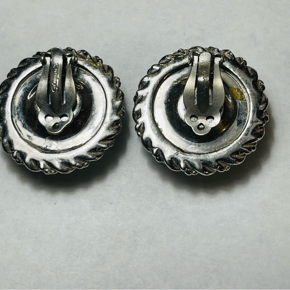 Vintage 1950’s Elsa Schiaparelli Faux Watermelon Tourmaline Clip Earring… - Picture 12 of 17